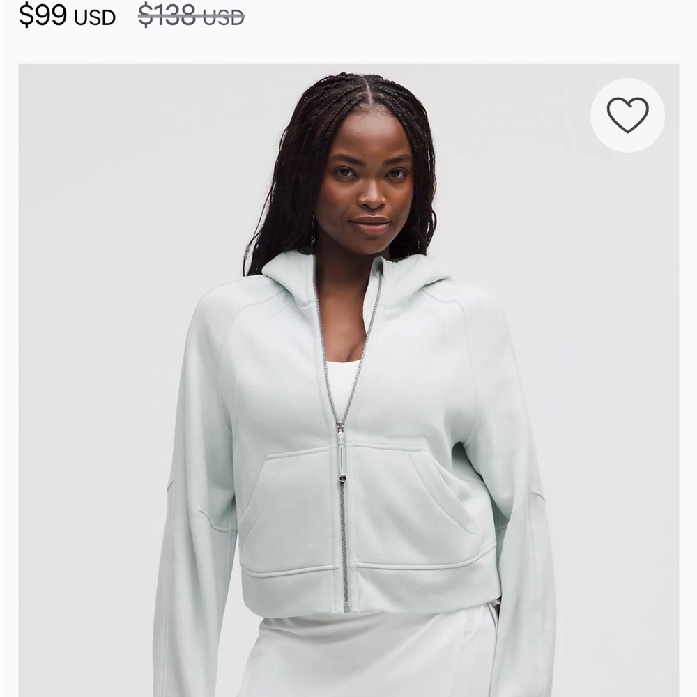 Lululemon Athletica Full Zip Scuba Hoodie